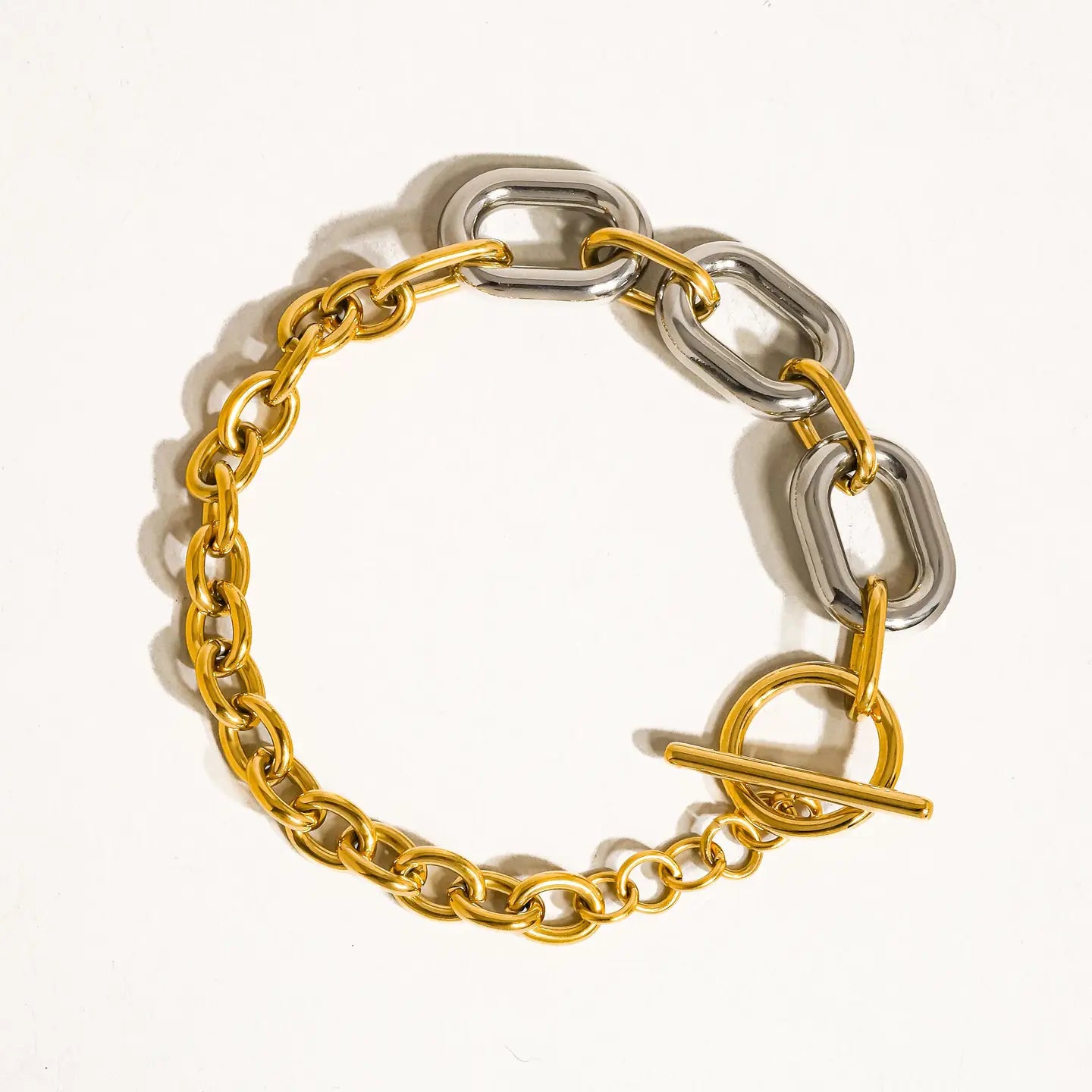 2 Faced Chain Bracelet