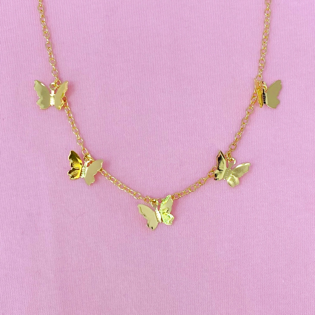 Floating Butterfly Necklace