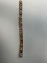 Load image into Gallery viewer, Genuine Leather and Rhinestone Strap Bracelet
