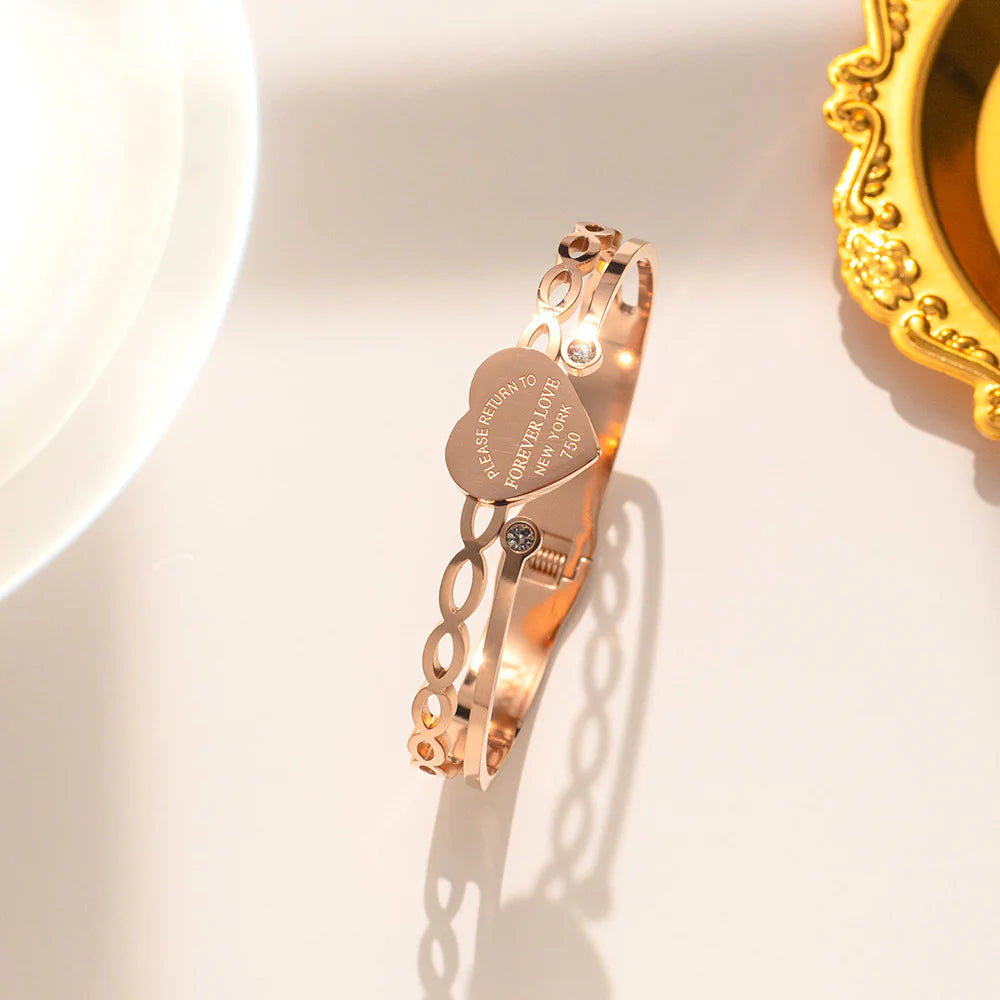 Return To Love Bangle- Rose Gold