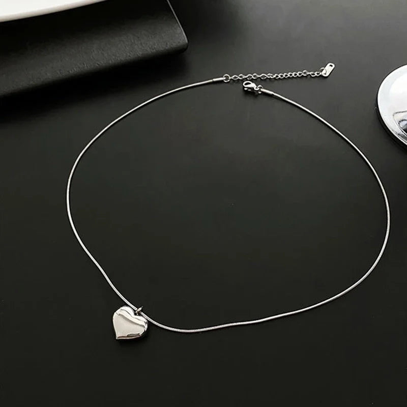 Heart Me Necklace- Silver