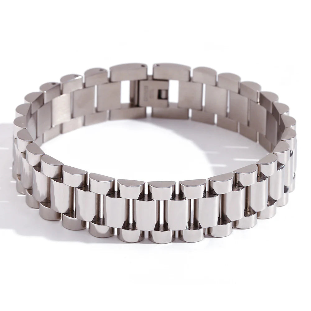 Watch Band Bracelet- Silver