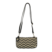 Load image into Gallery viewer, Mini Straw Wristlet- Blk
