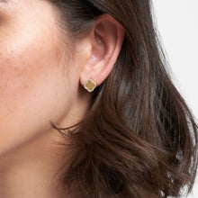 Load image into Gallery viewer, Gold Clover Stud Earrings
