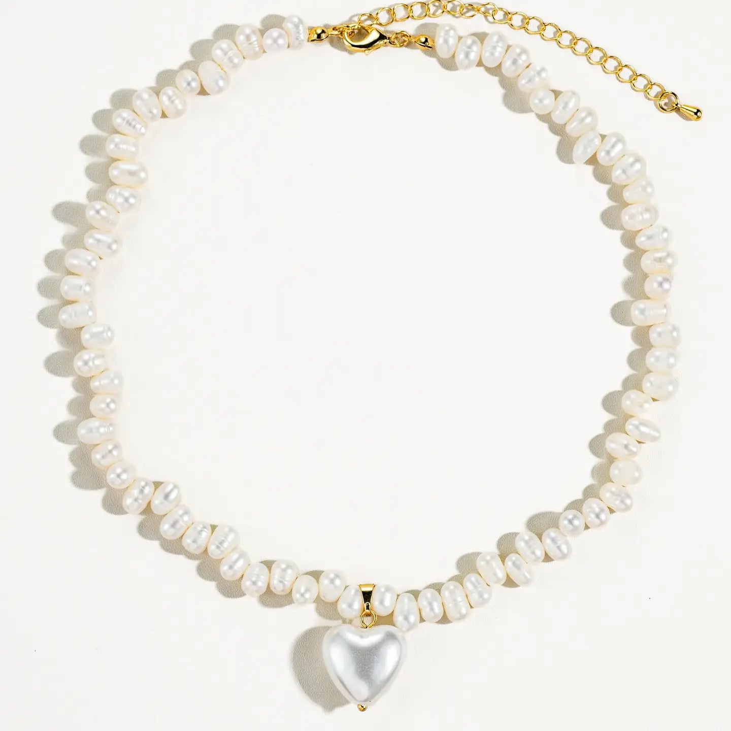 Pearly Heart Necklace