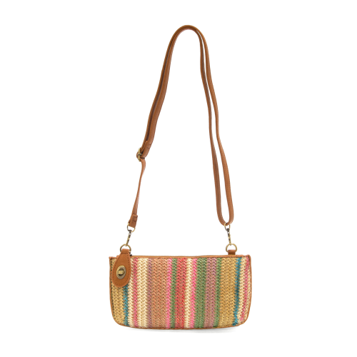 Mini Straw Wristlet- Stripe