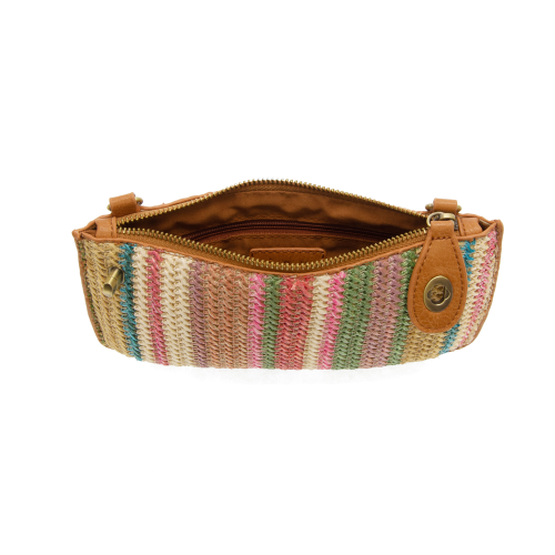 Mini Straw Wristlet- Stripe